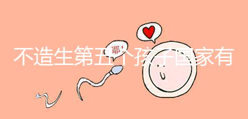 不造生第五個孩子國家有無補貼戳，要罰多少錢答案在這