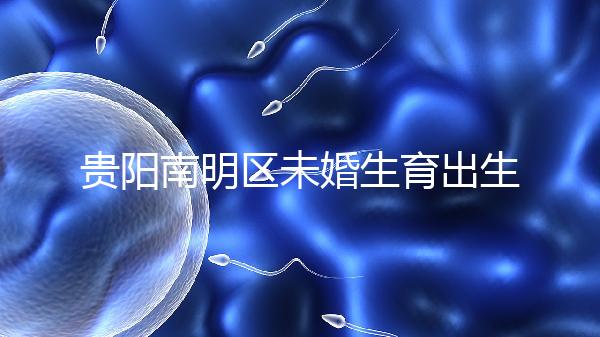貴陽南明區未婚生育出生證、上戶登記流程整理，跟著走就行